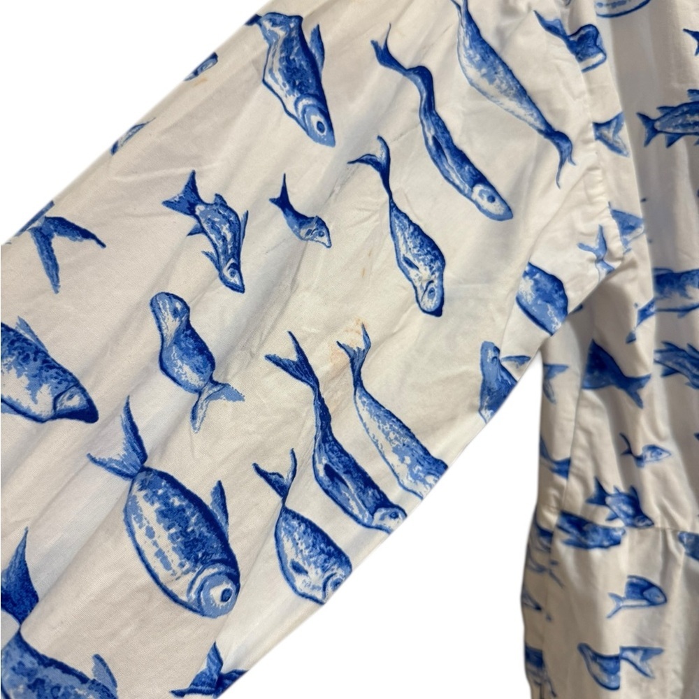 Maeve Bettina Tiered Shirt Dress – Size Small 100% cotton. A few faint stains - Picture 13 of 15